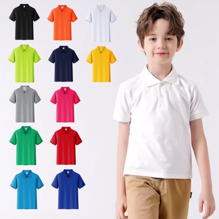 Printed Children's Polo Shirt - Image 1