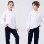 Embroidered Long SleevesChildren's Polo Shirt - Image 3