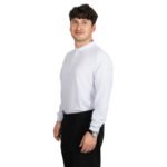 Solid Embroidered Long Sleeves Polo Shirts - Image 3