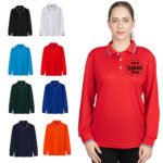 Custom Long Sleeves Printed Polo Shirts