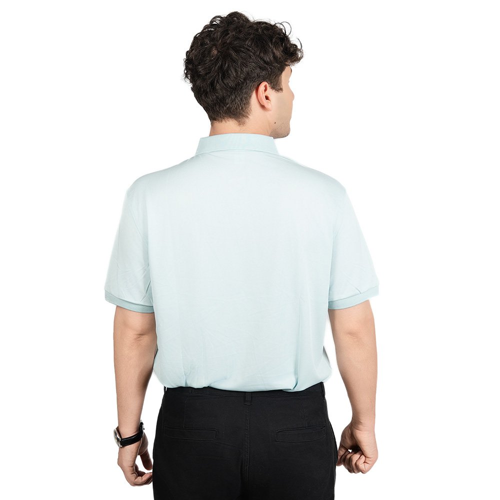 embroidery logo polo 6 Custom Printed Solid Polo Shirts - Image 4