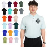Custom Printed Solid Polo Shirts
